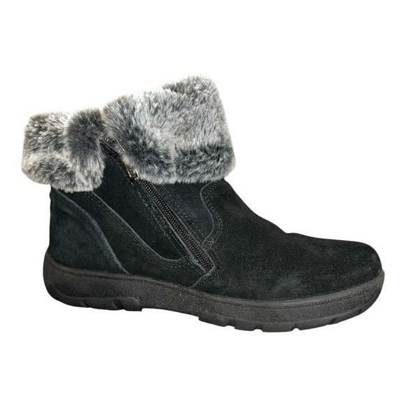 Khombu Women's Jessica Ankle Boots Faux Fur Shearling Lining size 9 - Picture 2 of 11